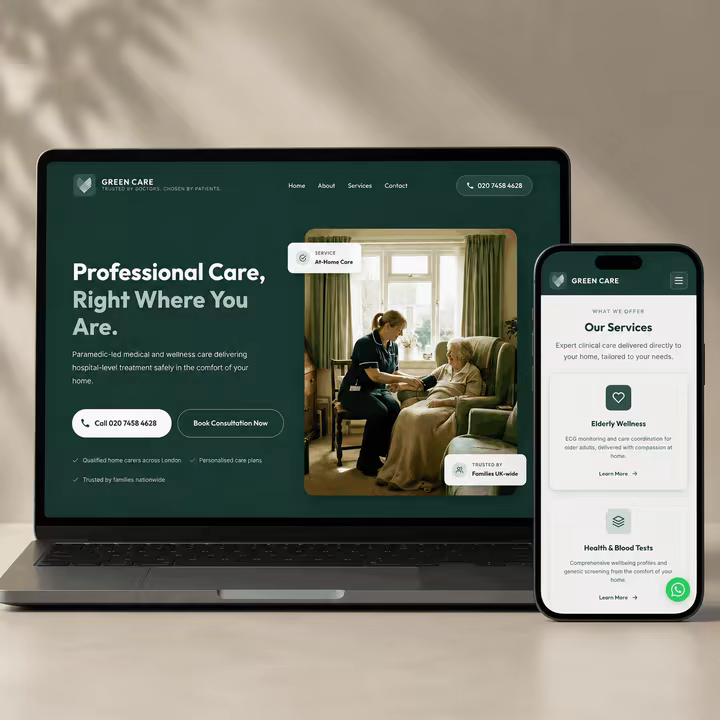 GreenCare UK homepage