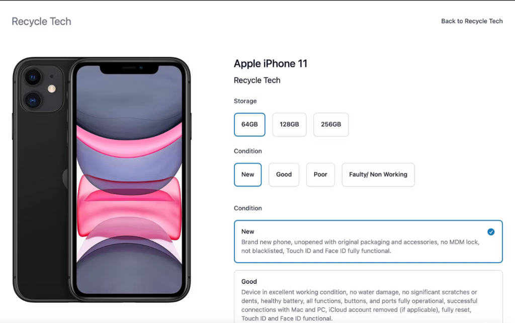 Recycle Tech Mobile View