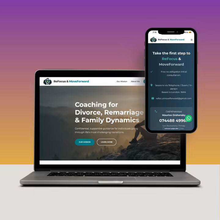 ReFocus and MoveForward homepage